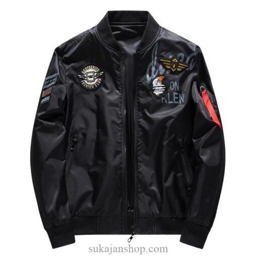 Eagle Jet Figher Club Embroidered Souvenir Pilot Jacket (Many Colors) 4