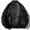 Black Jet Abstract Symbol Embroidered Souvenir Pilot Jacket 6 Black Jet Abstract Symbol Embroidered Souvenir Pilot Jacket 6