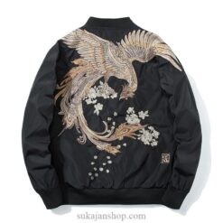 Rising Phoenix Embroidered Sukajan Souvenir Jacket (Many Colors) 1 Rising Phoenix Embroidered Sukajan Souvenir Jacket (Many Colors) 1