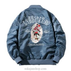Flying Japanese Warrior Embroidered Souvenir Pilot Jacket (Many Colors) 1 Flying Japanese Warrior Embroidered Souvenir Pilot Jacket (Many Colors) 1