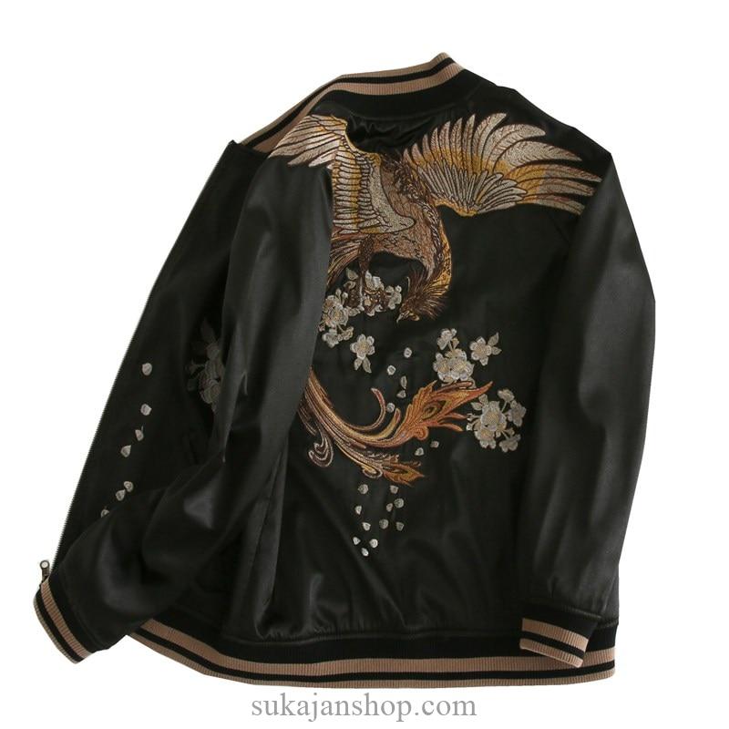 Rising Phoenix Embroidered Sukajan Souvenir Jacket