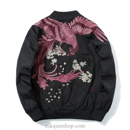 Rising Phoenix Embroidered Sukajan Souvenir Jacket (Many Colors) 2