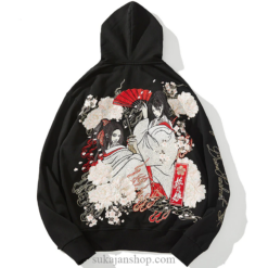 Floral Geisha Sword Girls Embroidered Sukajan Hoodie (Many Colors) Floral Geisha Sword Girls Embroidered Sukajan Hoodie (Many Colors)