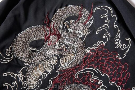 Legendary White Dragon Embroidered Sukajan Souvenir Jacket 4
