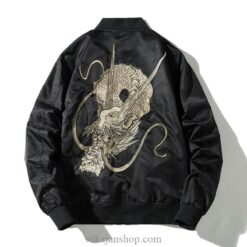 Ancient Dragon Embroidered Sukajan Souvenir Jacket 1