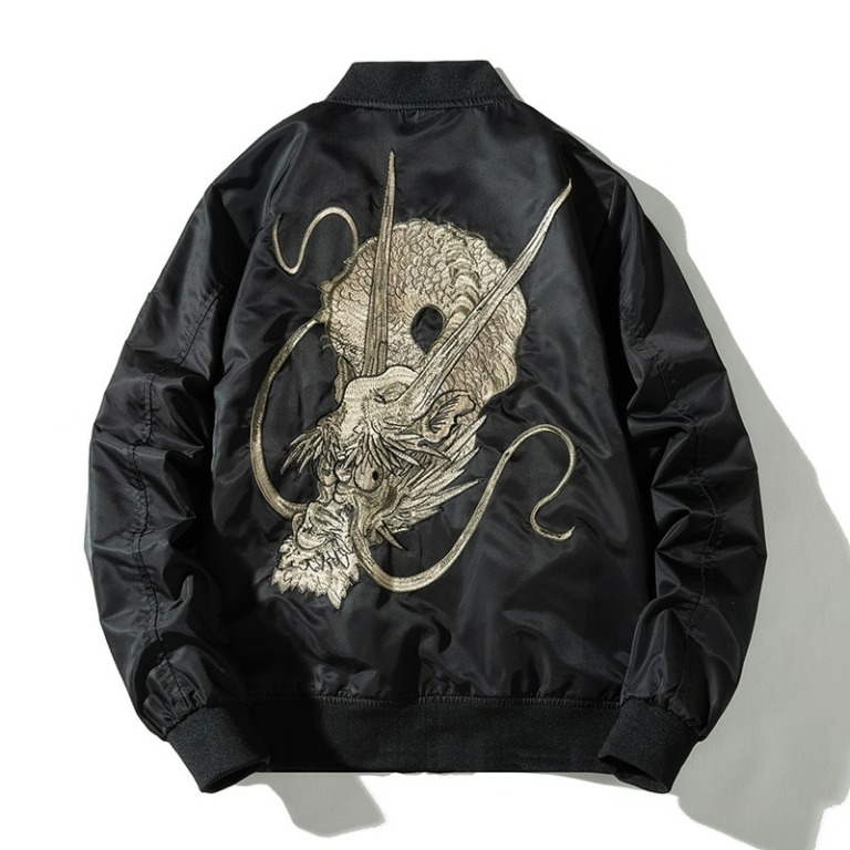 Ancient Dragon Embroidered Sukajan Souvenir Jacket