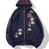 Floral Geisha Sword Girls Embroidered Sukajan Hoodie (Many Colors) 7 Floral Geisha Sword Girls Embroidered Sukajan Hoodie (Many Colors) 7