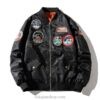 Space Rocket Fighter Military Embroidered Souvenir Pilot Jacket (Many Colors) 4 Space Rocket Fighter Military Embroidered Souvenir Pilot Jacket (Many Colors) 4