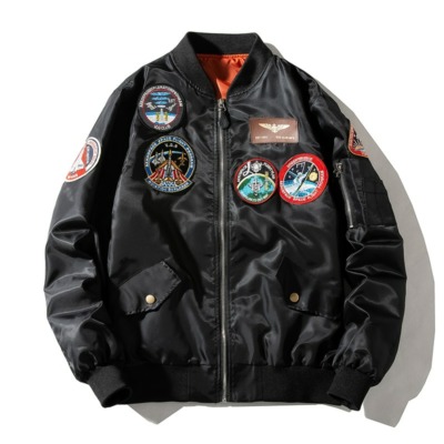 Space Rocket Fighter Military Embroidered Souvenir Pilot Jacket (Many ...