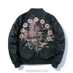 Japanese Devil Embroidered Sukajan Souvenir Jacket 1