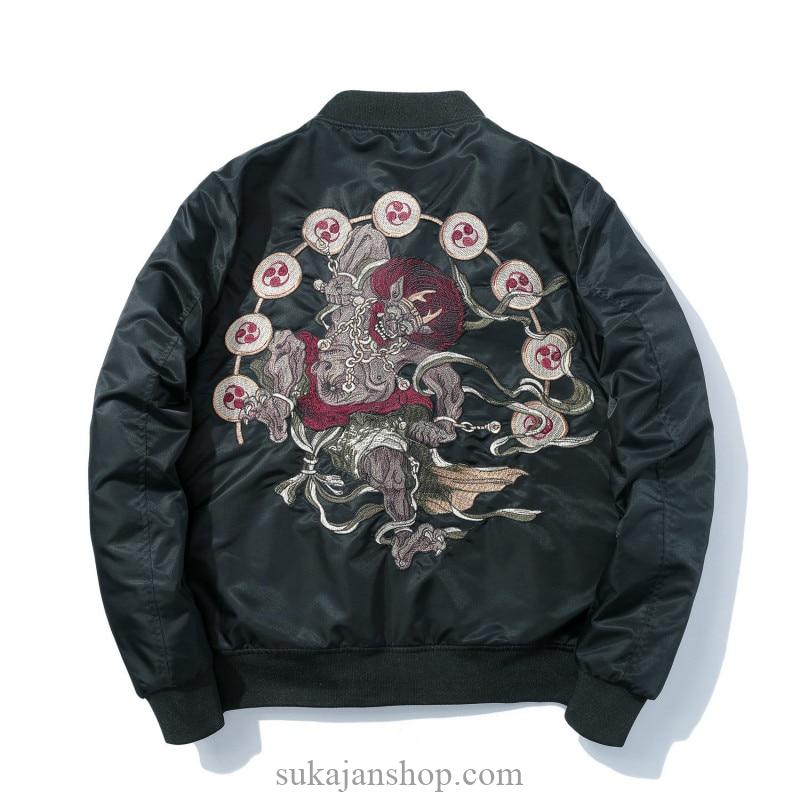 Sukajan Embroidery Souvenir Jacket Bomber Jacket Japanese 