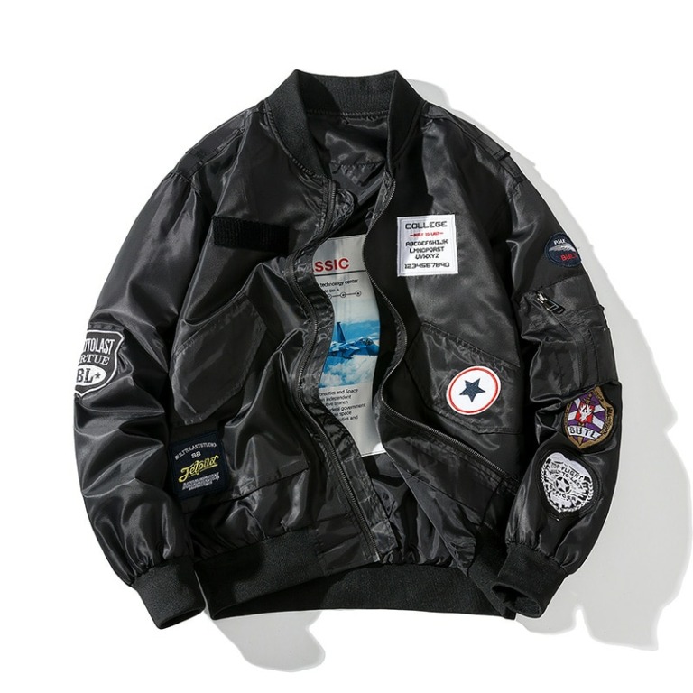 Figher Jet Club Space Embroidered Souvenir Pilot Jacket