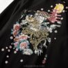 Japanese Acting Woman and Flower Embroidered Sukajan Hoodie 4