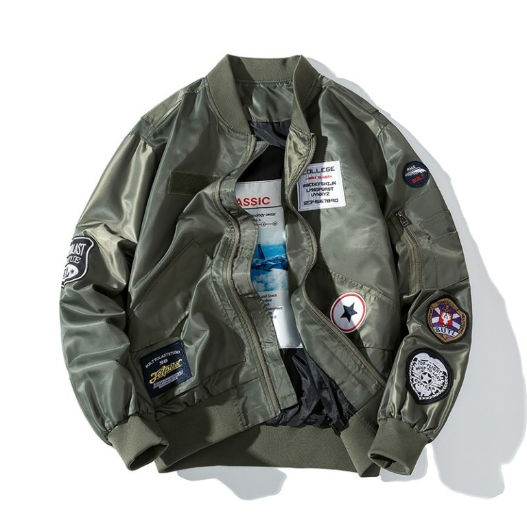 Figher Jet Club Space Embroidered Souvenir Pilot Jacket