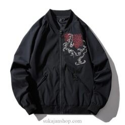 Legendary White Dragon Embroidered Sukajan Souvenir Jacket 2