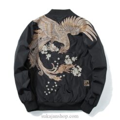 Rising Phoenix Embroidered Sukajan Souvenir Jacket (Many Colors) 4