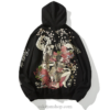 Japanese Geisha Sword Girls Sukajan Hoodie Japanese Geisha Sword Girls Sukajan Hoodie
