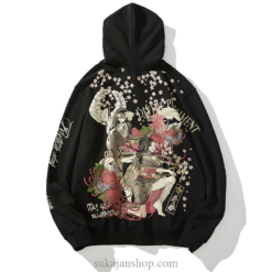 Japanese Geisha Sword Girls Sukajan Hoodie Japanese Geisha Sword Girls Sukajan Hoodie