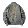 Pyramid and Circle Pattern Embroidered Souvenir Pilot Jacket 4 Pyramid and Circle Pattern Embroidered Souvenir Pilot Jacket 4