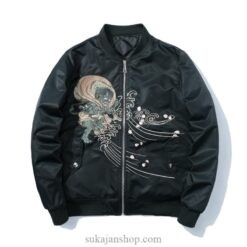 Japanese Devil Embroidered Sukajan Souvenir Jacket 2