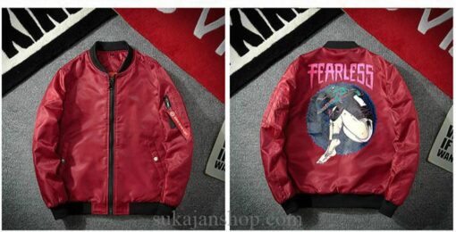 Fearless Crocodile Girl Souvenir Pilot Jacket (Many Colors) 3