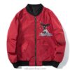 Whale Riding The Great Wave Japanese Embroidered Sukajan Souvenir Jacket (Black, Green, Red) 9