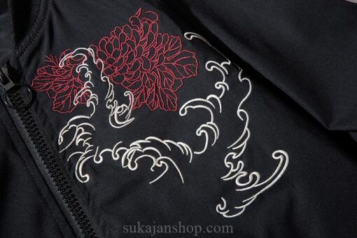 Legendary White Dragon Embroidered Sukajan Souvenir Jacket 1