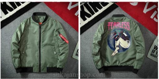 Fearless Crocodile Girl Souvenir Pilot Jacket (Many Colors) 4