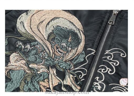 Japanese Devil Embroidered Sukajan Souvenir Jacket 1