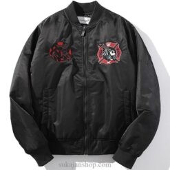 Red Dragon Panda Embroidered Sukajan Souvenir Jacket 1