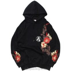 Full Moon Bunny Embroidered Sukajan Hoodie 2