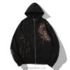 Cherry Flowers Samurai Pullover Embroidered Sukajan Hoodie 2 Cherry Flowers Samurai Pullover Embroidered Sukajan Hoodie 2
