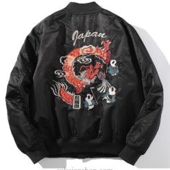 Red Dragon Panda Embroidered Sukajan Souvenir Jacket 6