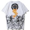 Jumping Koi Carp Wave Sukajan T-shirt 4 Jumping Koi Carp Wave Sukajan T-shirt 4