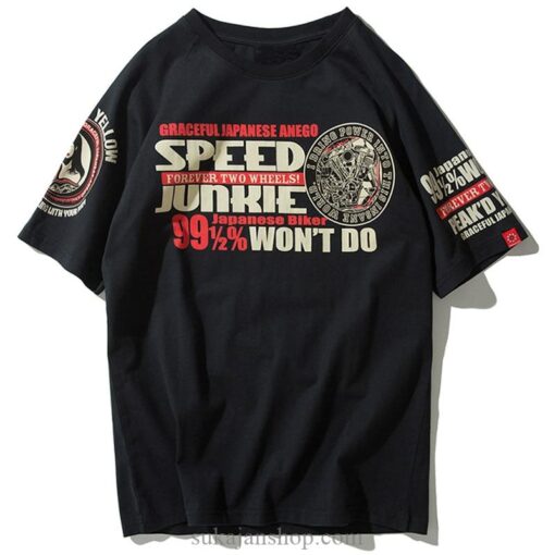 Speed Junkie Japanese Geisha Sukajan T-shirt 3