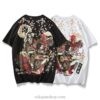 Japanese Geisha Samurai Cherry Blossom Sukajan T-shirt 3 Japanese Geisha Samurai Cherry Blossom Sukajan T-shirt 3