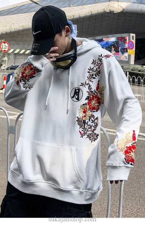 Full Moon Bunny Embroidered Sukajan Hoodie 14 Full Moon Bunny Embroidered Sukajan Hoodie 14