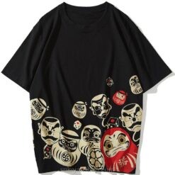 Daruma Doll Japanese Sukajan T-Shirt 2