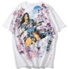 Cherry Blossoms Japanese Sexy Geisha Sukajan T-shirt 4 Cherry Blossoms Japanese Sexy Geisha Sukajan T-shirt 4