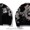 Phoenix Half Moon Dual Dragon Embroidered Sukajan Souvenir Jacket 11