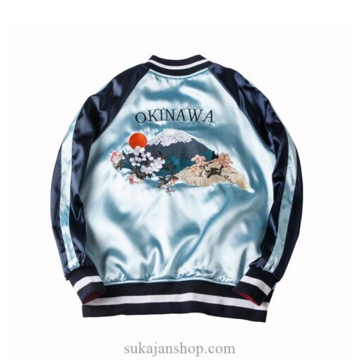 Two Side Tiger Mountain Embroidered Sukajan Souvenir Jacket [Reversible] 5