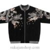 Half Moon Legendary Dragon Embroidered Sukajan Souvenir Jacket 10 Half Moon Legendary Dragon Embroidered Sukajan Souvenir Jacket 10