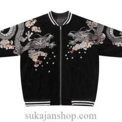 Half Moon Legendary Dragon Embroidered Sukajan Souvenir Jacket 10