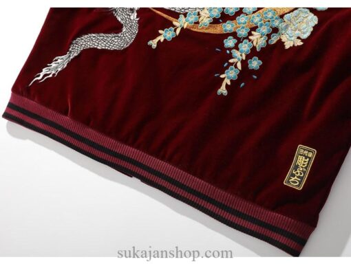 Half Moon Legendary Dragon Embroidered Sukajan Souvenir Jacket 15