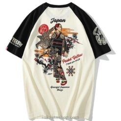 Peak Yellow Japanese Geisha Eagle Sukajan T-shirt Peak Yellow Japanese Geisha Eagle Sukajan T-shirt