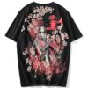 Music Japanese Geisha Cherry Blossoms Sukajan T-shirt
