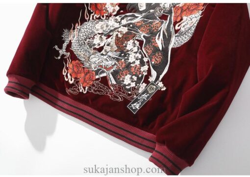 Fearless Geisha Embroidered Sukajan Souvenir Jacket 15