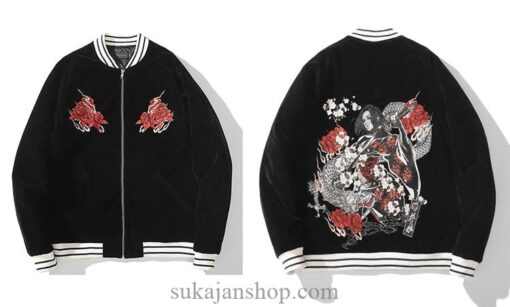 Fearless Geisha Embroidered Sukajan Souvenir Jacket 10
