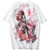 Music Japanese Geisha Cherry Blossoms Sukajan T-shirt 4