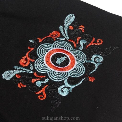 Chinese Style Dual Crane Embroidered Sukajan T-shirt 6
